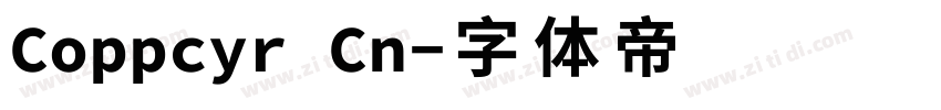Coppcyr Cn字体转换